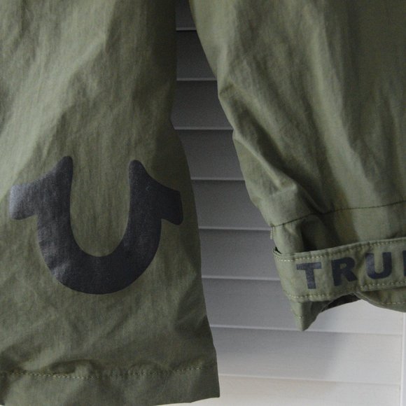 True Religion Small Water Resistant Green Jacket | Size Small - Picture 5 of 11